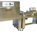 Shrinks all orientations of films including polyethylene. Package / aperature opening 15 3/4" W x 9" H. Accurate temperature control to within 3 degrees, teflon coated rollers for quick and easy maneuverability, bottom shrink provided by air-blast through the rollers, adjustable belt speeds, casters with adjustable foot-pads.